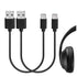 GEEKRIA USB Headphones Short Charger Cable for Bose QC Ultra, QC45, 700ANC, QC Earbuds II, USB to USB-C (1ft/30cm 2Pack)