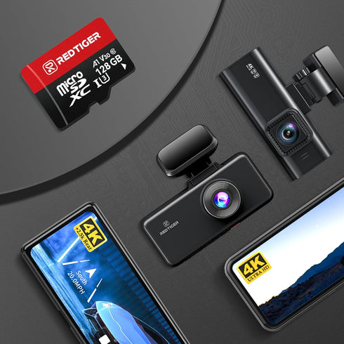 REDTIGER High Speed 128GB Micro SD Card with Adapter, microSDXC UHS-I Class 10, Support for 4K Video
