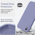 Vooii Lavender Grey iPhone XR Case, Upgraded Liquid Silicone with Square Edges and Camera Protection