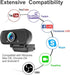 Hrayzan 1080p 110-Degree Webcam with Microphone, USB PC Camera Wide Angle Webcam with Tripod/Privacy Cover,Plug