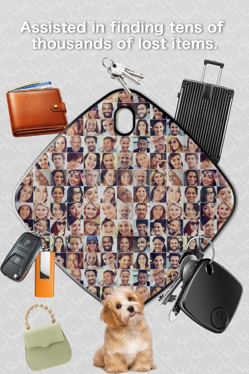 Finder Tracker S1, Bluetooth Trackers and Key Finder, Replaceable Battery Item Locator for Keys, Bags, Wallets (S1