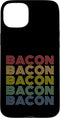 Bacon Lover Tees Bacon Bacon Bacon Retro 70s Vintage Funny Breakfast Case for iPhone 15