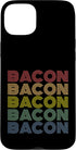 Bacon Lover Tees Bacon Bacon Bacon Retro 70s Vintage Funny Breakfast Case for iPhone 15