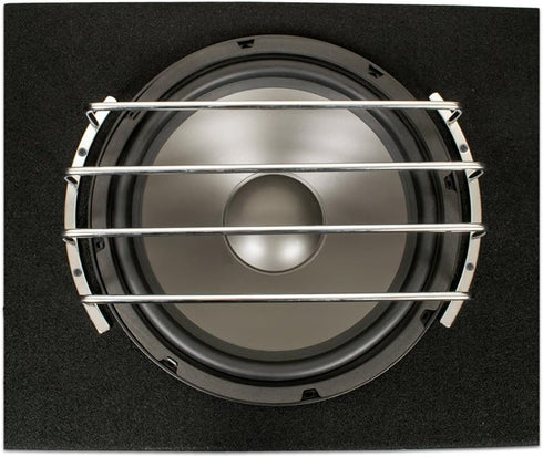 Goldwood 12" Woofer Protection Grille, Chrome Steel Speaker Bar Grill, Silver (BAR-12)