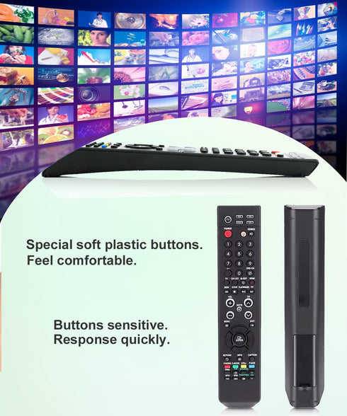 Replacement Universal Remote Control for Samsung LCD LED HD Plasma TV, Compatible with Multiple Models
