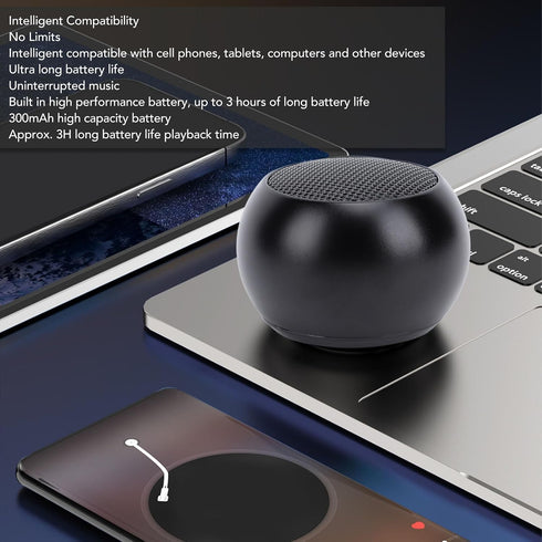 Heayzoki Bluetooth Speaker, Mini Portable Speaker, Tandem Surround Sound, Loud Volume Stereo Sound Small Speaker