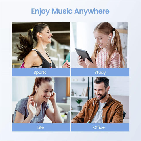 Wired Earbuds 2 Pack USB C Headphone for Samsung S23 FE S22 S21 S20 A53 A54 in-Ear Type C Earphone with Microphone