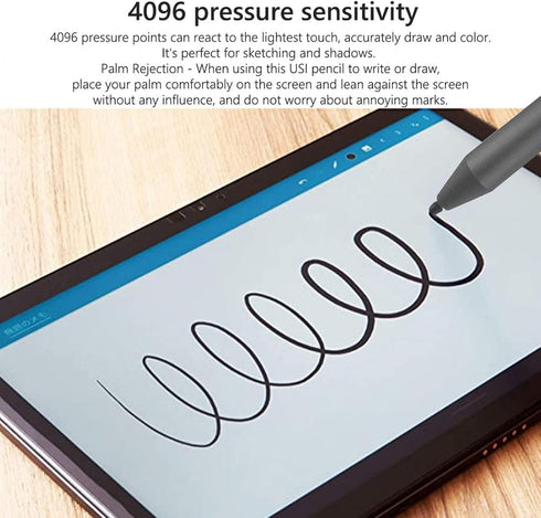 Zopsc Pen for Lenovo Chromebook Duet 5, Universal Active Pen with 4096 Pressure Sensitivity