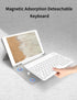 KENKE Case with Keyboard for iPad 9th/8th/7th Gen 10.2 inch, Detachable Wireless Bluetooth Keyboard Cover, Gray