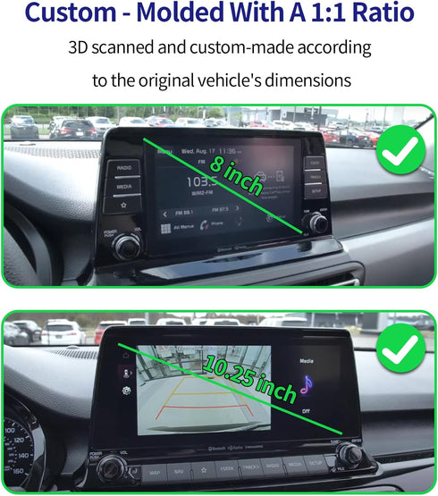 Masergogo 2021-2023 360 8/10.25-inch Car Phone Holder for Kia Seltos, Rotation, Screen Fixed Clip, Auto Accessories