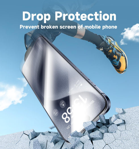iPhone 15 Pro Magic John 2 Pack Tempered Glass Screen Protector, HD Clear, Bubble Free, Easy Install, Dynamic Island