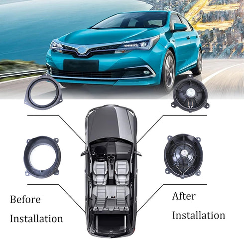 Speaker Adapter Spacer Bracket Rings for Toyota Camry 2018-2023, Install Aftermarket Car Speaker for Lexus ES