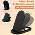 Attkryy 6-Pack Portable Phone & Tablet Stand(Black&White), Foldable Multi-Angle Desk Holders, Adjustable Universal