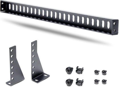 StarTech.com 1U 19" (12S-Cable-Lacing-BAR) Rack Mountable Cable Lacing Bar w/Adjustable Depth, Cable Support Guide