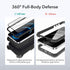 Defense iPhone 12 Case with Two Screen Protectors, 3 Layer Rugged Heavy Duty for iPhone 12/Pro