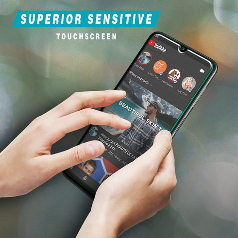 HPTech (2 Pack) Tempered Glass Screen Protector for Samsung Galaxy A02s / Galaxy A02 - Touch Sensitive, Easy Install