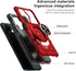 Ailiber OnePlus Nord N30 Case - Military Grade Shockproof Cover with Tempered Glass, Ring Kickstand, Red.