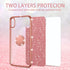 Moto One 5G Ace Case, Glitter Cute Soft Cover with Ring Kickstand, Shockproof Protective Phone Case for Motorola G