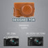 MegaGear MG1260 Ever Ready Leather Camera Case for Panasonic Lumix DC-ZS80, DC-ZS70, DC-TZ95, DC-TZ90 - Light Brown