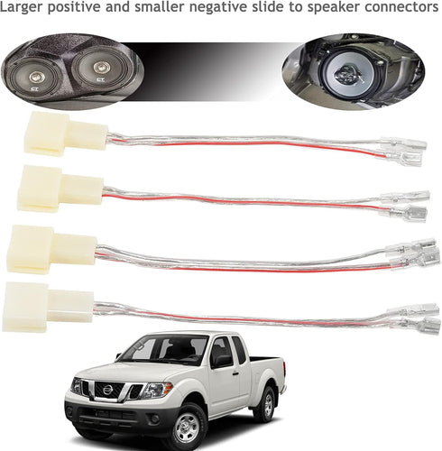 RED WOLF Car Door Speaker Wiring Harness Adapter Connector for 2000-2019 Toyota Camry 4Runner Tacoma RAV4 Scion, Subaru