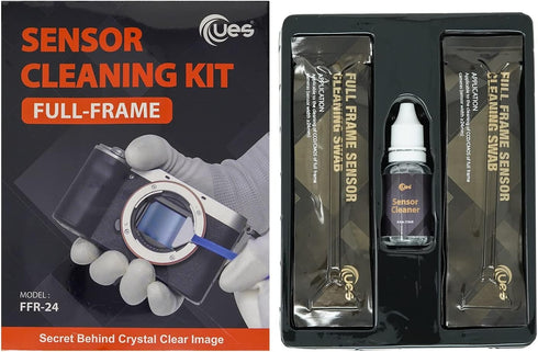 UES FFR24 DSLR Digital Camera Full-Frame Sensor Cleaning Kit, Compatible with Sony, Nikon, Canon Cameras