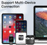 Wireless Charging Case Replacement for AirPod 3rd Generation, Bluetooth Pairing Sync Button, Black (No Earbuds)