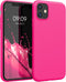 kwmobile Soft Slim Protective TPU Case for Apple iPhone 11 - Neon Pink
