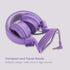 iRAG J01 Kids Headphones, Foldable Stereo, Tangle-Free, 5ft Long Cord, 3.5mm Jack, Wired On-Ear Headset