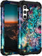 Hocase for Galaxy S23 FE Case, Heavy Duty Shockproof Protection Hybrid Soft Silicone Rubber + Hard Plastic Bumper for