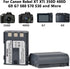 Batmax 2Pcs NB-2L NB-2LH Battery + Built-in USB LED Charger for Canon PowerShot G7 G9 S80 S70 S60 S50 S45 S40 S30, Canon DC410 DC420 EOS 350D 400D Digital Rebel XT XTi, VIXIA HF R10