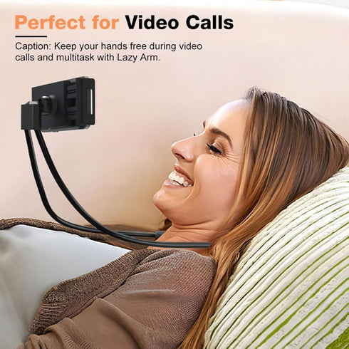 WOEIFGV Cellphone Stand Hanging On Neck Upgraded Hands Mobilephone Holder Clip On Bed/Table Lazy Cellphone Mount