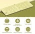 Ubxxziy Z1 Foldable Bluetooth Keyboard with UV Printing Technology Rechargeable Keyboards,Compact Wireless Travel