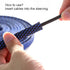 25ft PET Expandable Braided Sleeving, 1 inch, BlackBlue, Alex Tech Braided Cable Sleeve