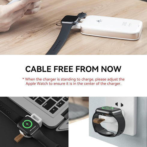 2024 Upgraded for Apple Watch Wireless Charger - 2 Pack Portable iWatch Charger, Travel Cordless Magnetic Wireless