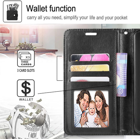 STARSHOP Compatible with LG K31 Rebel Phone Case - LG Aristo 5, Phoenix 5, Fortune 3, with Tempered Glass Protector