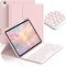 JKSML for iPad (A16) 11th/10th Gen case with Keyboard, Round Key, 7 Color