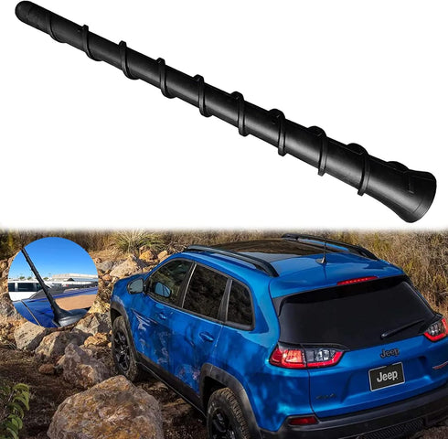 E-Vniko 8'' Inch Roof Antenna Mast Compatible for 2011-2022 Jeep Cherokee Grand Cherokee