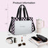 15.6 inch Laptop Tote Bag for Women Work Canvas Shoulder Bags Computer Messenger Purse Teacher Handbag Office Briefcase