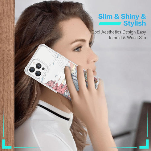 Cute Clear Anime Phone Case for iPhone 14 Pro Max