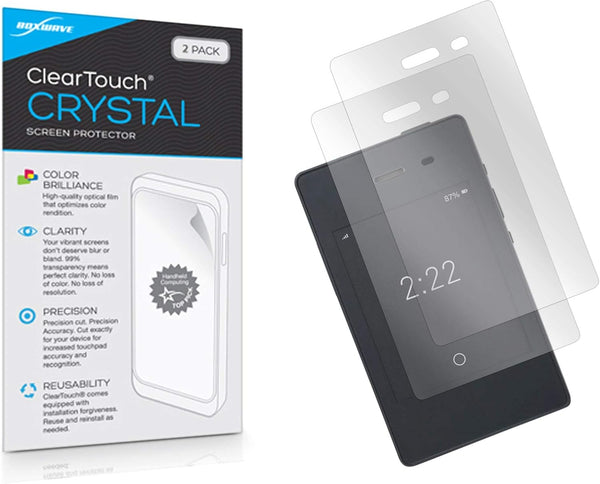BoxWave ClearTouch Crystal Screen Protector for Light Phone II (2-Pack) - HD Film Skin Shields from Scratches