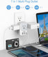 USB Wall Charger, TESSAN Wall Plug Adapter Outlet Extender, Multi Charging Station for Cruise, Office, Dorm