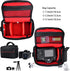 FOSOTO Compact Camera Shoulder Bag Case with Waterproof Rain Cover for Canon EOS M50 PowerShot SX420 SX430 SX70 SX50