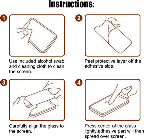 Pehael iPhone 13 Pro Max Privacy Screen Protector (2+2 Pack) - Full Coverage, Anti-Spy, 9H Hardness, Easy Install.