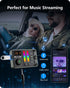 LENCENT Bluetooth 5.3 Car FM Transmitter, Dual Mics for Hands-Free Call, Hi-Fi Treble & Bass Music Player, PD20W QC18W