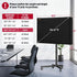 43" 600D Mobile Outdoor TV Stand Cover, Television Covers with Side Zipper for Rolling TV Stand, Weatherproof TV Screen