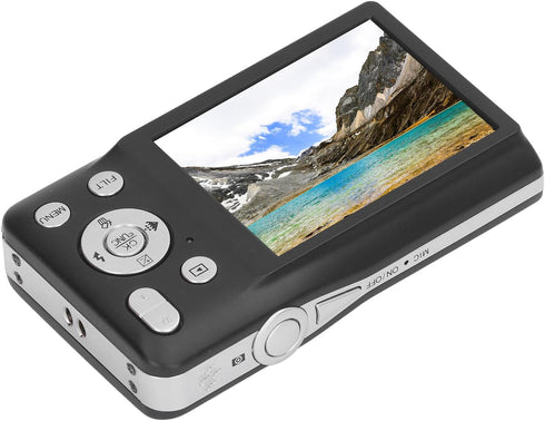 Small Digital Camera, Beauty Filter 16X Zoom Compact for Photo and Video, 750mAh Battery for Teens
