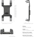 ARKON Mounts Heavy Duty Drill Base Tablet Mount, Professional-Grade Durability, Fits iPad and Samsung Tablets