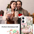 Aoldimu 12/12 12 6.1 Inch Aesthetics Christmas Collage Phone Cases for iPhone Pro Case Merry Christmas Shockproof Soft