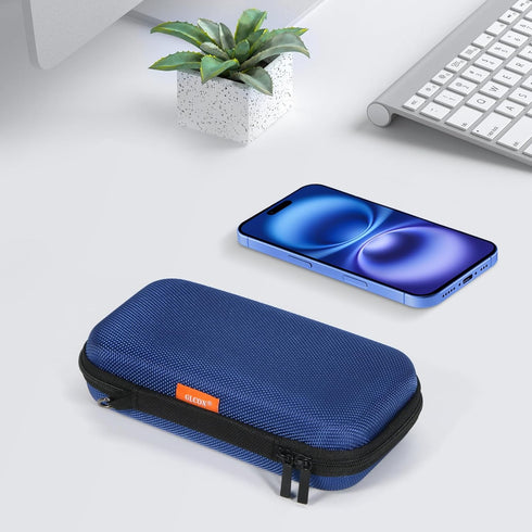 GLCON Portable Protection Hard EVA Case for External Battery, Cell Phone, GPS, Hard Drive, USB/Charging Cable, Small