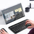 KUNSI Bluetooth Keyboard and Mouse Combo for iPad, Rechargeable Slim Wireless Keyboard and Mouse for Tablets,Compatible